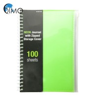 Fantastic Spiral Notebook with Zipped Plastic Pocket Cover